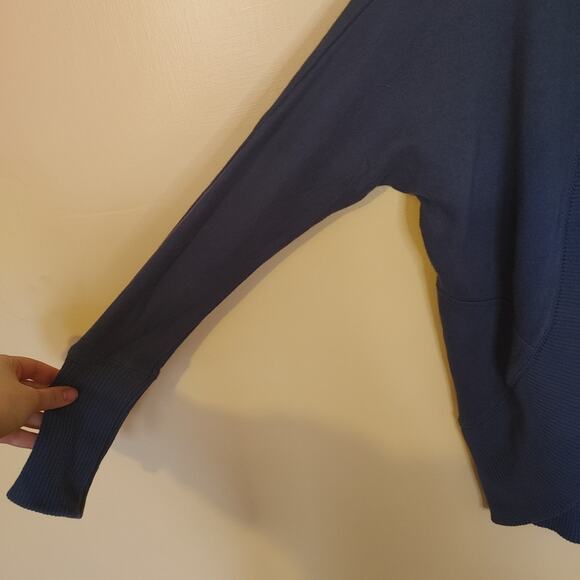 Aeropostale Size S/M Small Medium Medium Blue 100% Cotton Open Cardigan Duster - Picture 7 of 9